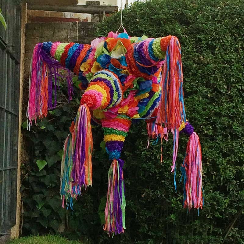 A piñata is used to celebrate Las Posadas in Mexico. Visit theothersideofthetortilla.com for more information on how to celebrate this holiday.