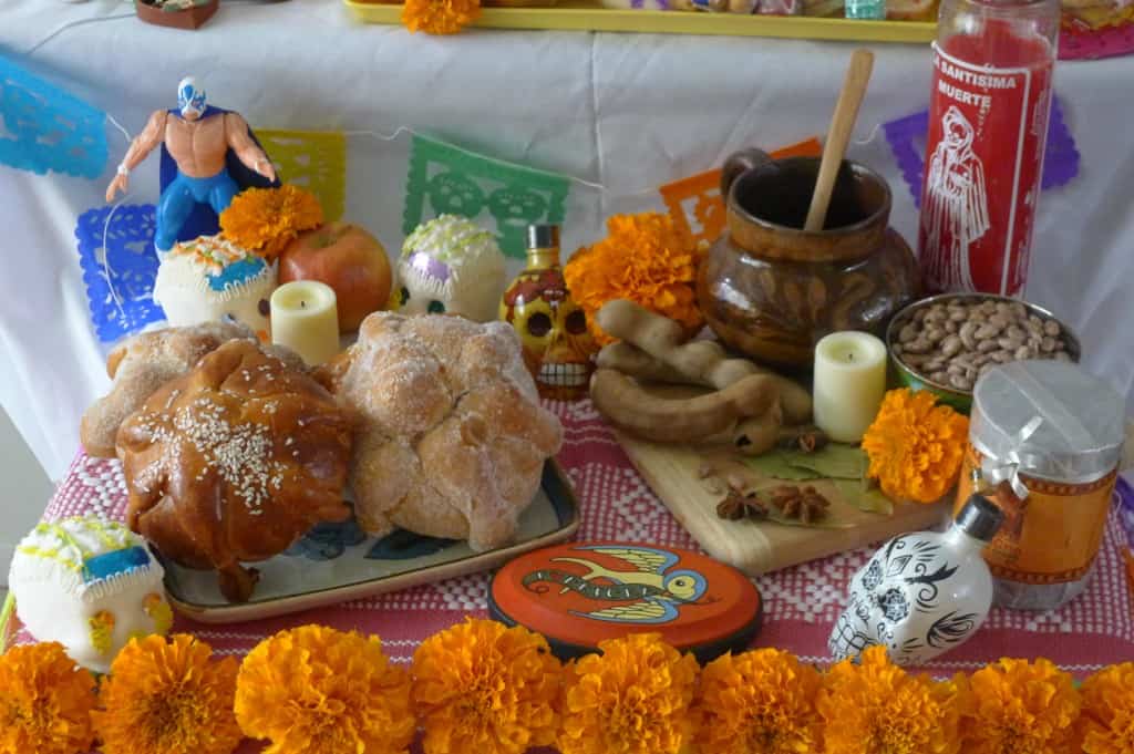 Altar for Día de los Muertos by Ericka Sanchez of Nibbles and Feasts