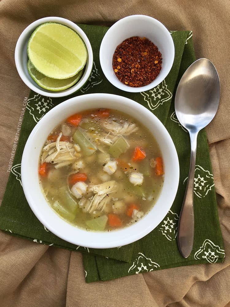 Mexican Chicken Soup - The Other Side of The Tortilla