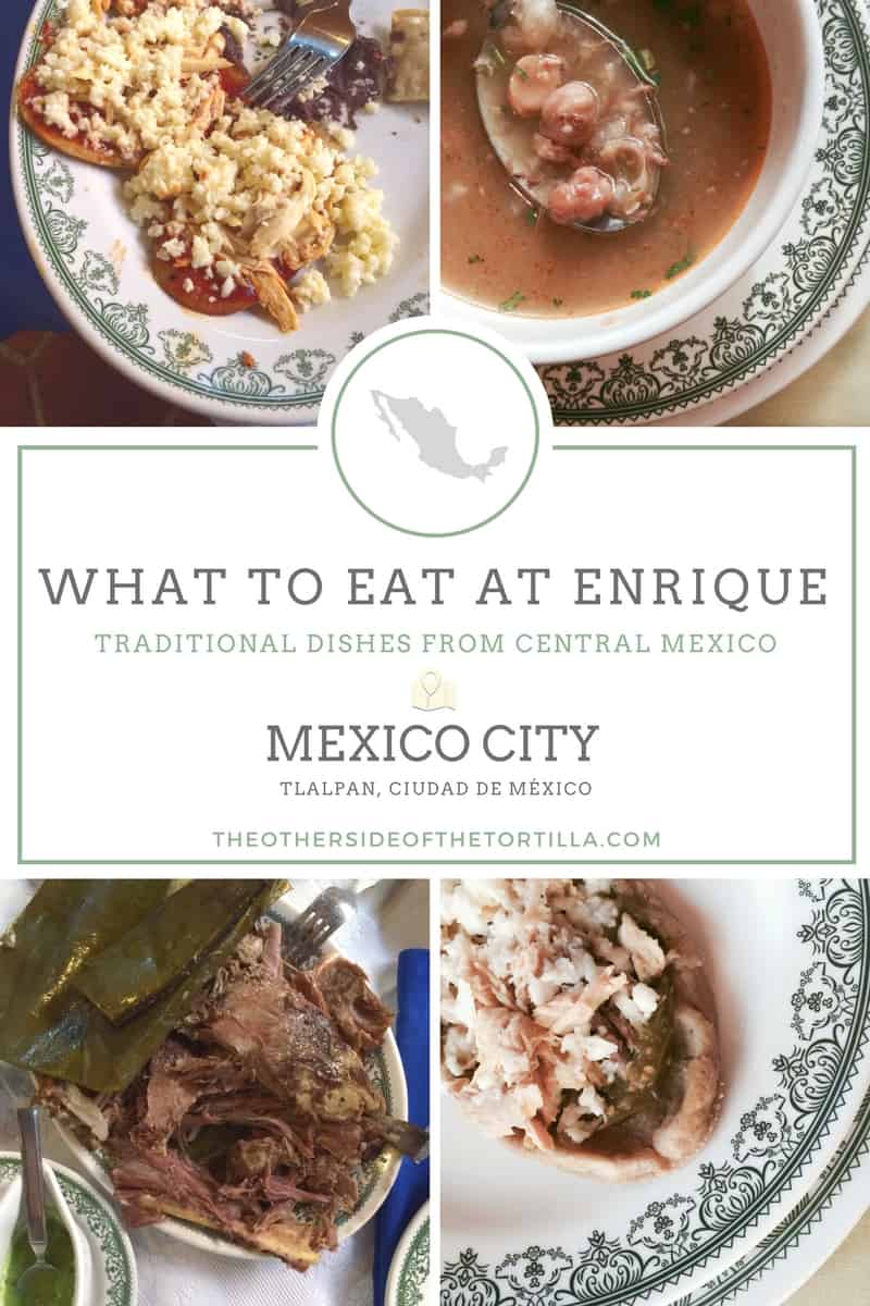 What to eat at Enrique Restaurant in Mexico City, via theothersideofthetortilla.com