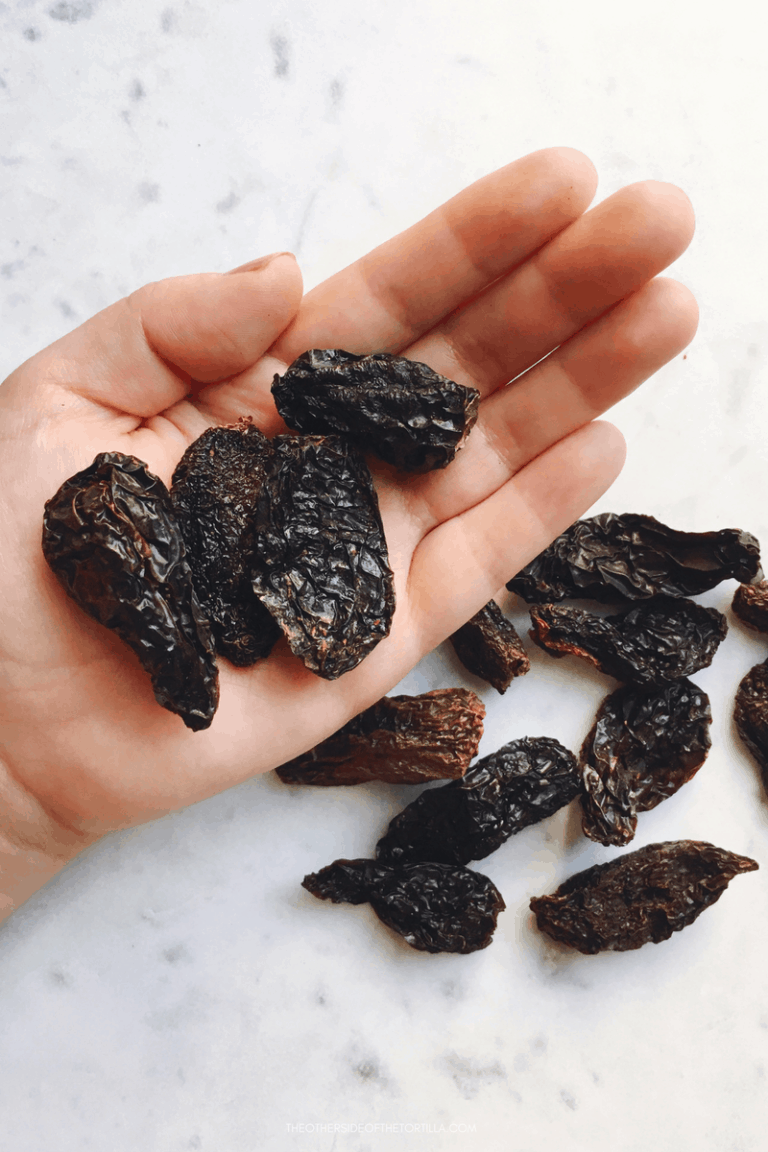 Roasted tomatillo and chile morita salsa The Other Side of the Tortilla