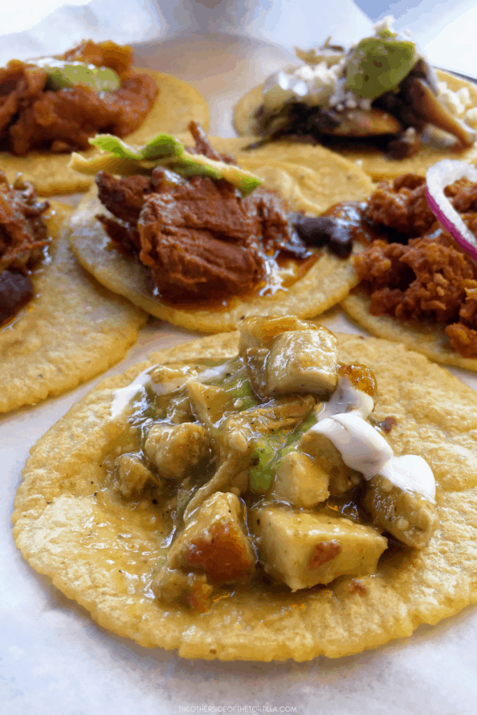 Taco de chuleta en salsa verde from Guisados in Los Angeles, California 