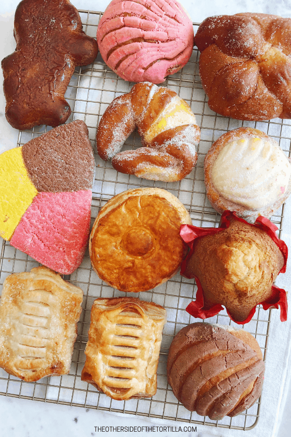 Types of Mexican pan dulce