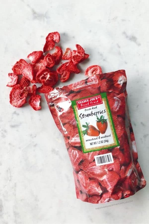 Freeze-dried strawberries from Trader Joe's